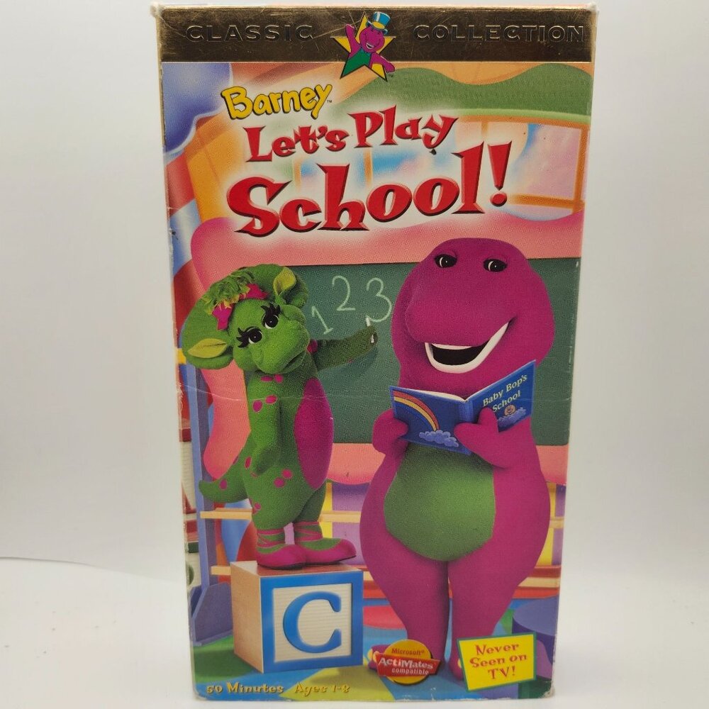 Barney Lets Play School VHS 1999 Lyons Classic Collection